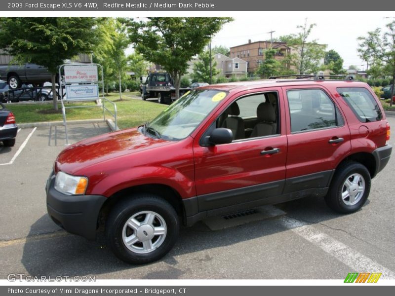 Redfire Metallic / Medium Dark Pebble 2003 Ford Escape XLS V6 4WD