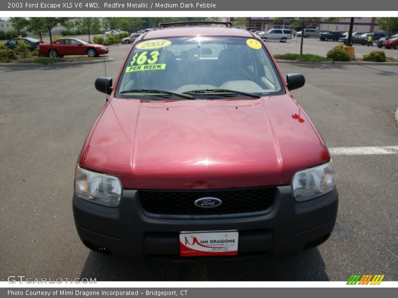 Redfire Metallic / Medium Dark Pebble 2003 Ford Escape XLS V6 4WD