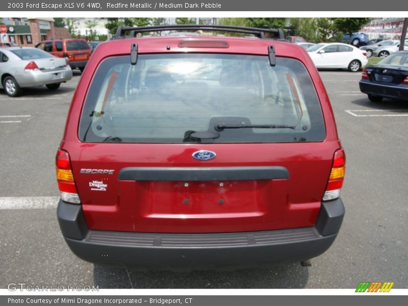 Redfire Metallic / Medium Dark Pebble 2003 Ford Escape XLS V6 4WD