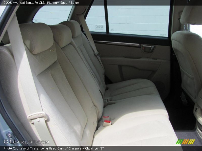 Platinum Sage / Beige 2008 Hyundai Santa Fe GLS