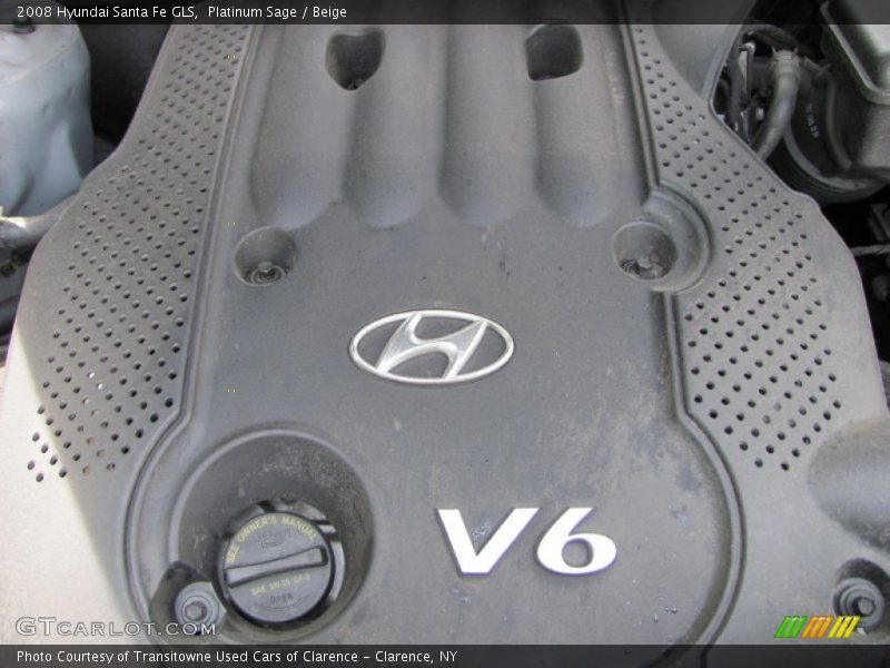 Platinum Sage / Beige 2008 Hyundai Santa Fe GLS