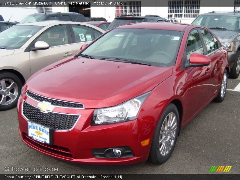 Crystal Red Metallic Tintcoat / Jet Black 2011 Chevrolet Cruze ECO