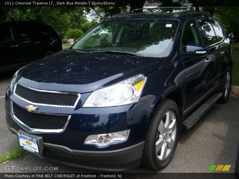 Dark Blue Metallic / Ebony/Ebony 2011 Chevrolet Traverse LT