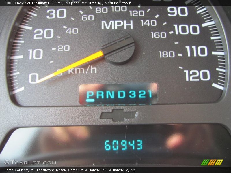 Majestic Red Metallic / Medium Pewter 2003 Chevrolet TrailBlazer LT 4x4
