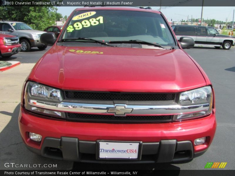 Majestic Red Metallic / Medium Pewter 2003 Chevrolet TrailBlazer LT 4x4