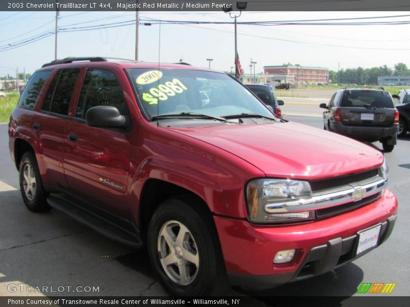 Majestic Red Metallic / Medium Pewter 2003 Chevrolet TrailBlazer LT 4x4