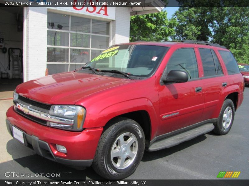 Majestic Red Metallic / Medium Pewter 2003 Chevrolet TrailBlazer LT 4x4