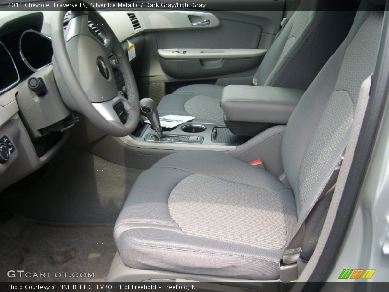 Silver Ice Metallic / Dark Gray/Light Gray 2011 Chevrolet Traverse LS