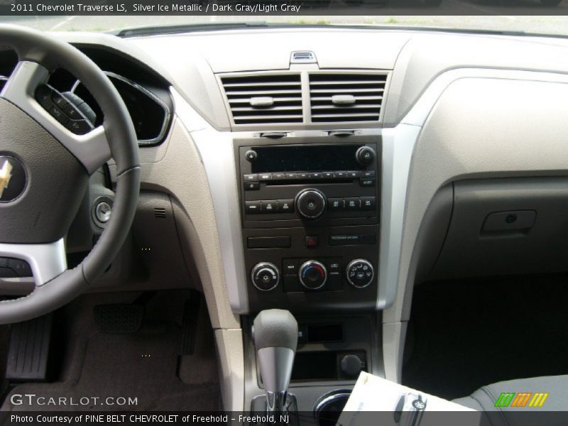 Silver Ice Metallic / Dark Gray/Light Gray 2011 Chevrolet Traverse LS