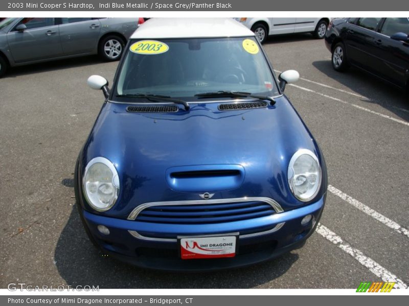 Indi Blue Metallic / Space Grey/Panther Black 2003 Mini Cooper S Hardtop