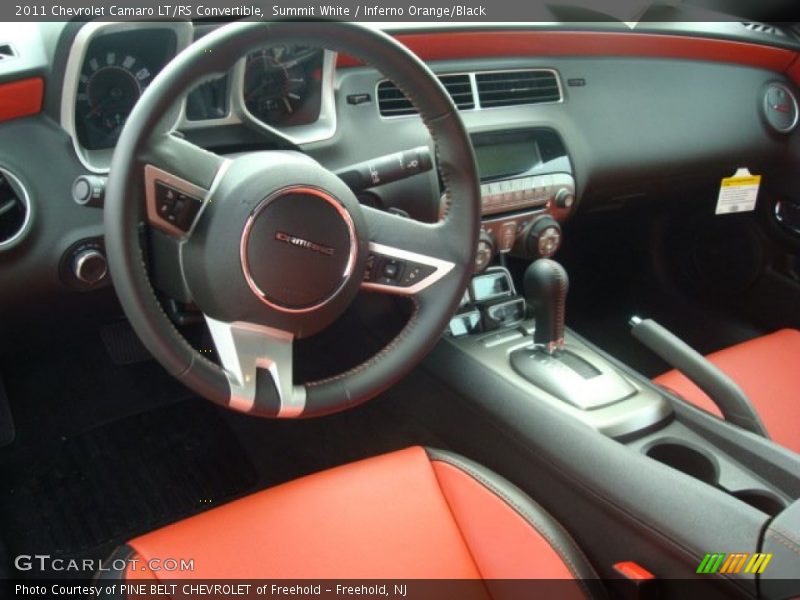 Inferno Orange/Black Interior - 2011 Camaro LT/RS Convertible 