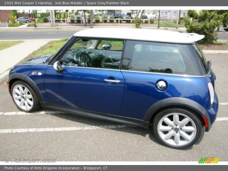 Indi Blue Metallic / Space Grey/Panther Black 2003 Mini Cooper S Hardtop