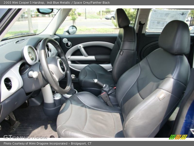 Indi Blue Metallic / Space Grey/Panther Black 2003 Mini Cooper S Hardtop