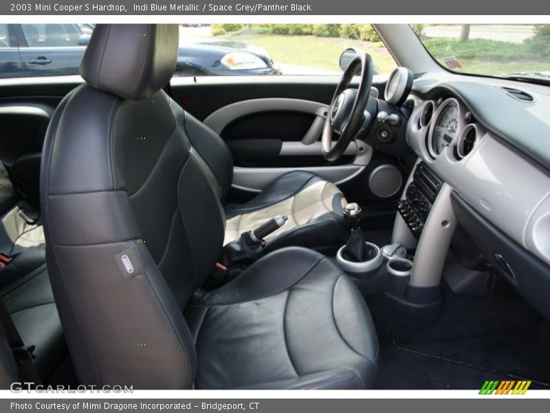 Indi Blue Metallic / Space Grey/Panther Black 2003 Mini Cooper S Hardtop