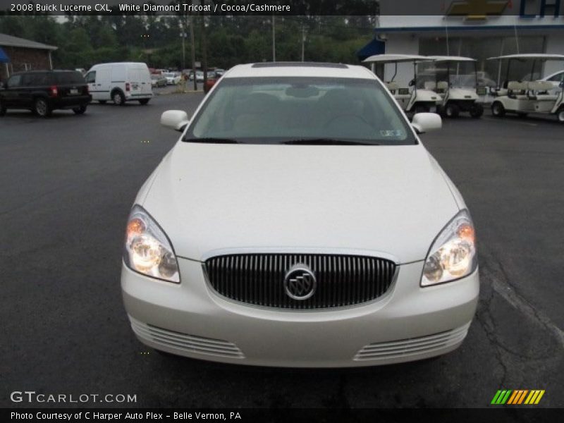 White Diamond Tricoat / Cocoa/Cashmere 2008 Buick Lucerne CXL