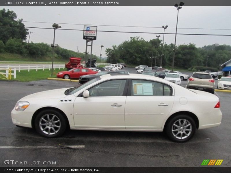 White Diamond Tricoat / Cocoa/Cashmere 2008 Buick Lucerne CXL