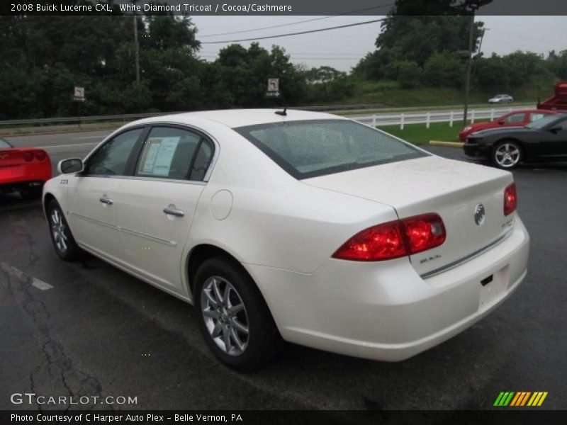 White Diamond Tricoat / Cocoa/Cashmere 2008 Buick Lucerne CXL