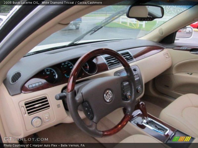 White Diamond Tricoat / Cocoa/Cashmere 2008 Buick Lucerne CXL