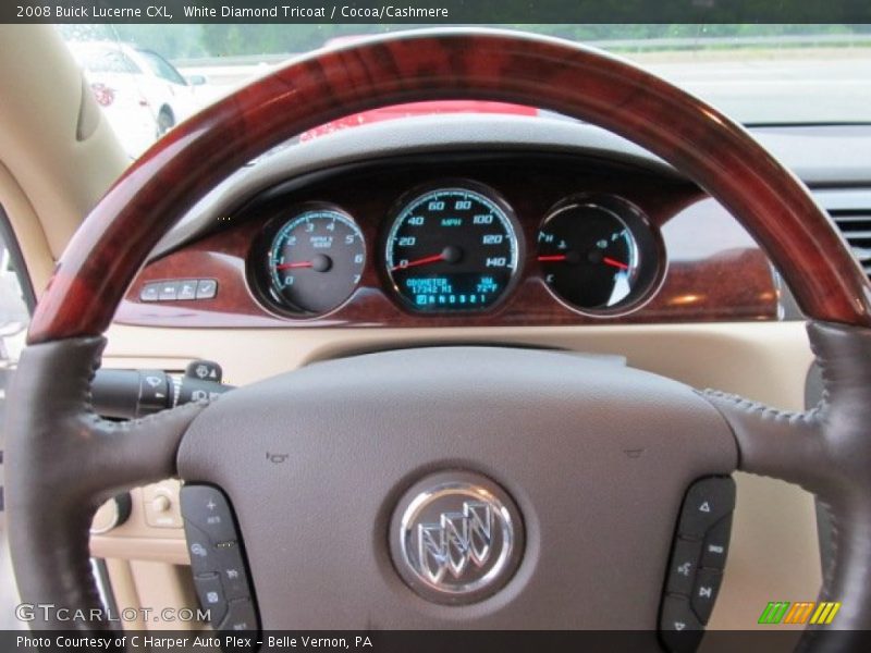 White Diamond Tricoat / Cocoa/Cashmere 2008 Buick Lucerne CXL