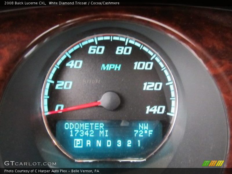 White Diamond Tricoat / Cocoa/Cashmere 2008 Buick Lucerne CXL