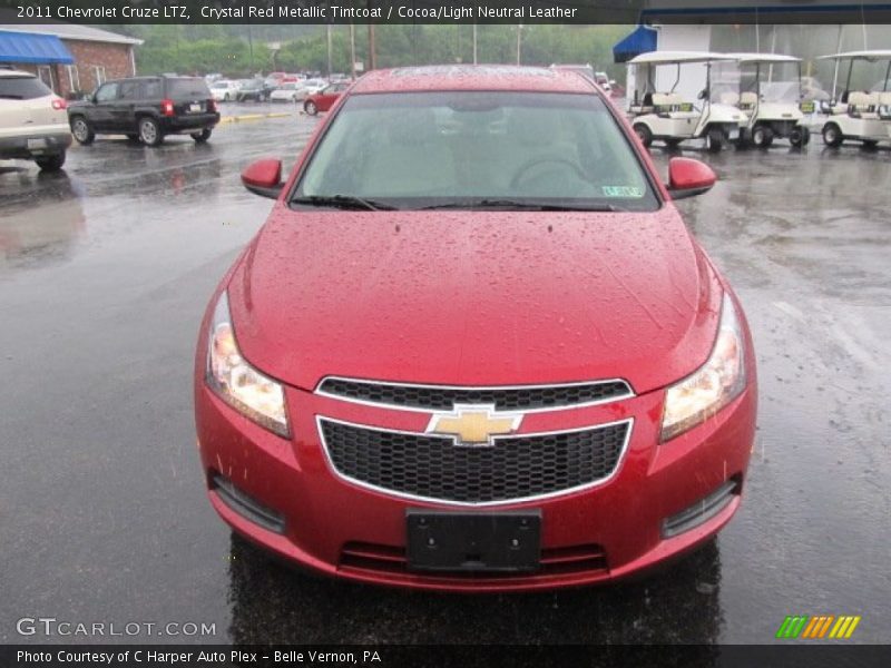 Crystal Red Metallic Tintcoat / Cocoa/Light Neutral Leather 2011 Chevrolet Cruze LTZ