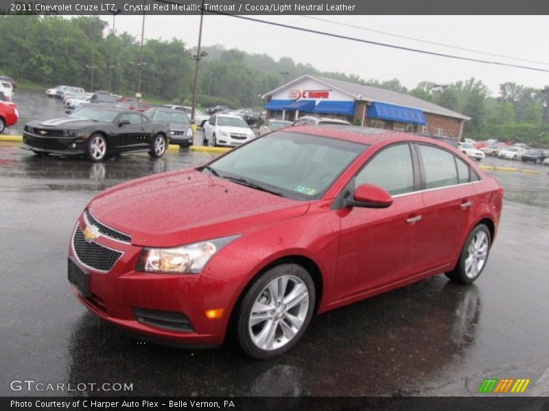 Crystal Red Metallic Tintcoat / Cocoa/Light Neutral Leather 2011 Chevrolet Cruze LTZ