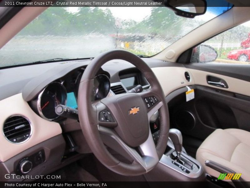 Crystal Red Metallic Tintcoat / Cocoa/Light Neutral Leather 2011 Chevrolet Cruze LTZ