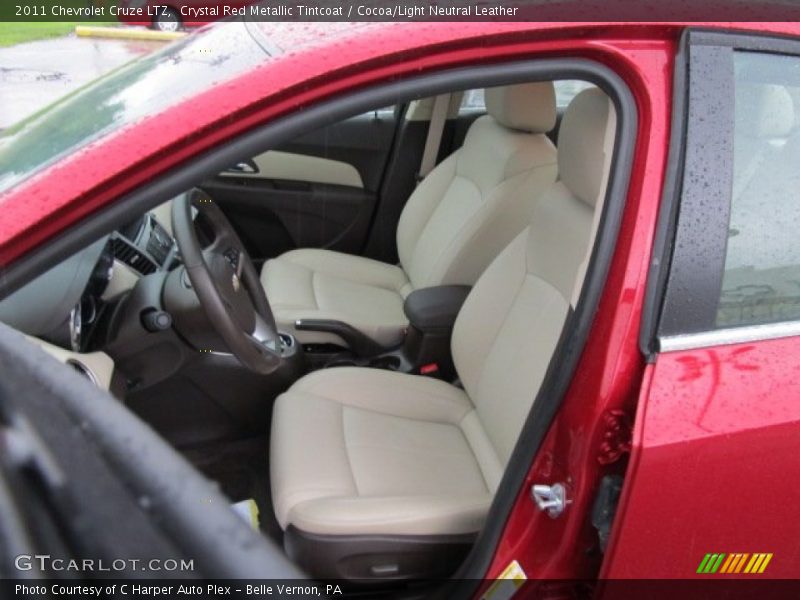 Crystal Red Metallic Tintcoat / Cocoa/Light Neutral Leather 2011 Chevrolet Cruze LTZ