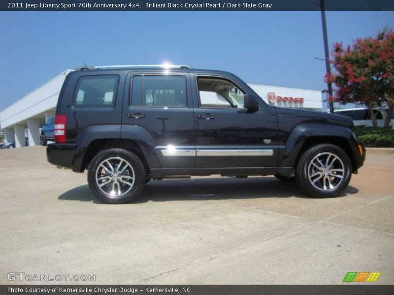 Brilliant Black Crystal Pearl / Dark Slate Gray 2011 Jeep Liberty Sport 70th Anniversary 4x4