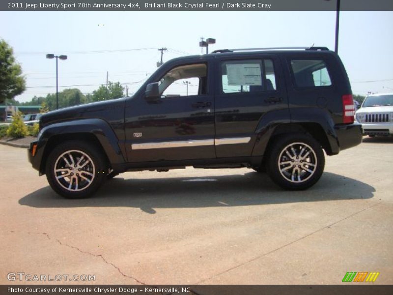 Brilliant Black Crystal Pearl / Dark Slate Gray 2011 Jeep Liberty Sport 70th Anniversary 4x4