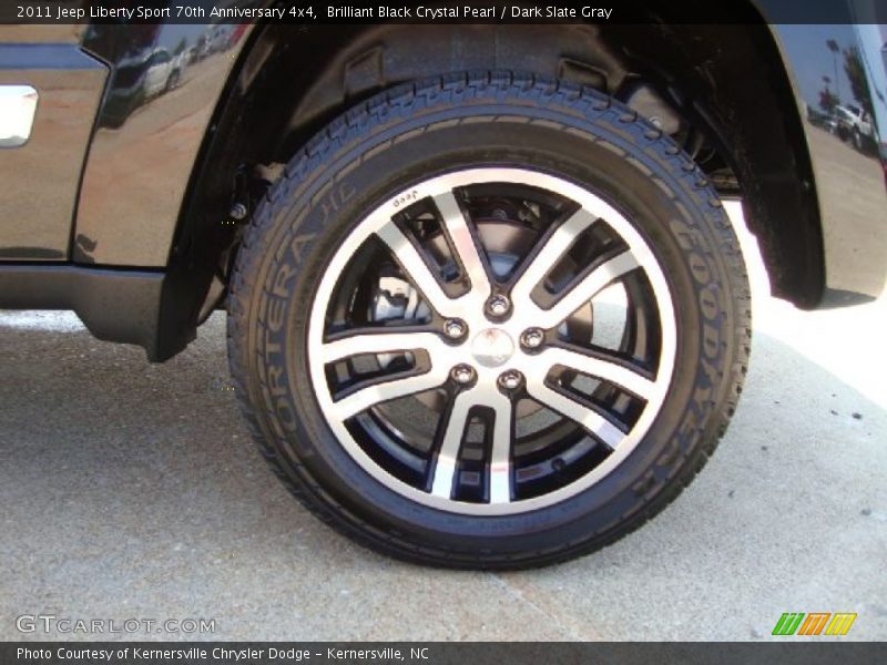 Brilliant Black Crystal Pearl / Dark Slate Gray 2011 Jeep Liberty Sport 70th Anniversary 4x4