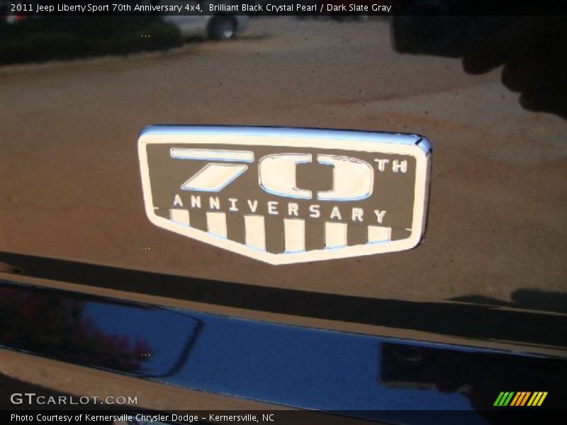 Brilliant Black Crystal Pearl / Dark Slate Gray 2011 Jeep Liberty Sport 70th Anniversary 4x4