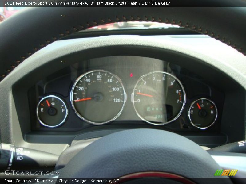 Brilliant Black Crystal Pearl / Dark Slate Gray 2011 Jeep Liberty Sport 70th Anniversary 4x4