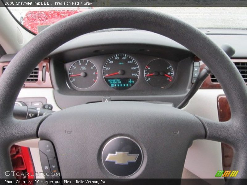 Precision Red / Gray 2008 Chevrolet Impala LT