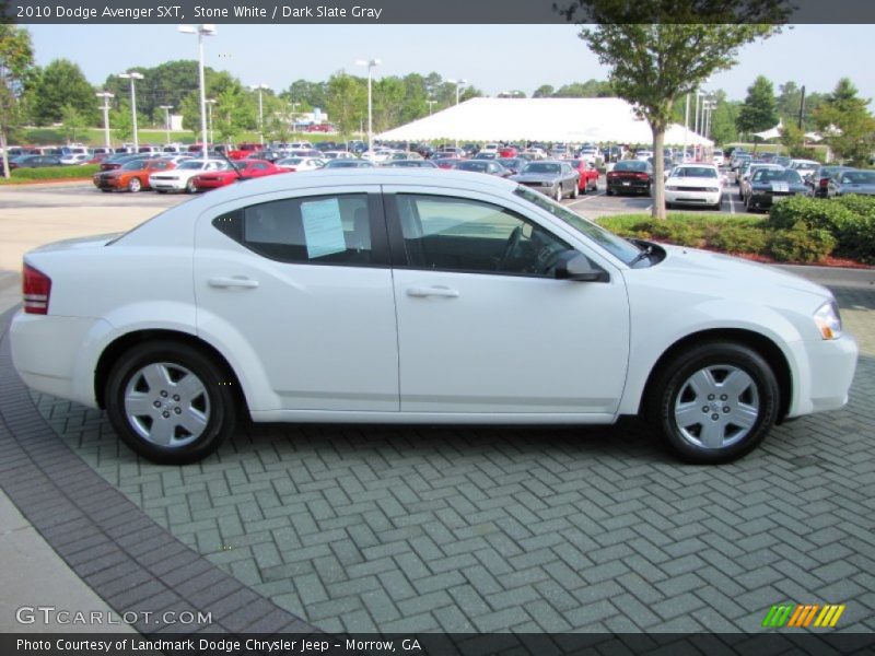 Stone White / Dark Slate Gray 2010 Dodge Avenger SXT