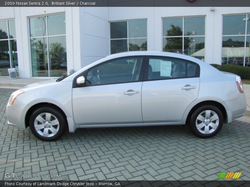 Brilliant Silver / Charcoal 2009 Nissan Sentra 2.0