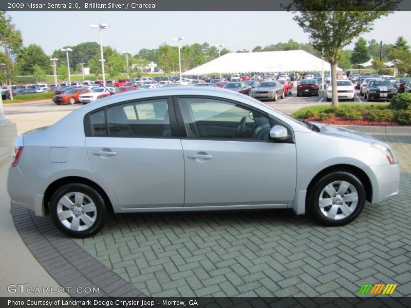 Brilliant Silver / Charcoal 2009 Nissan Sentra 2.0