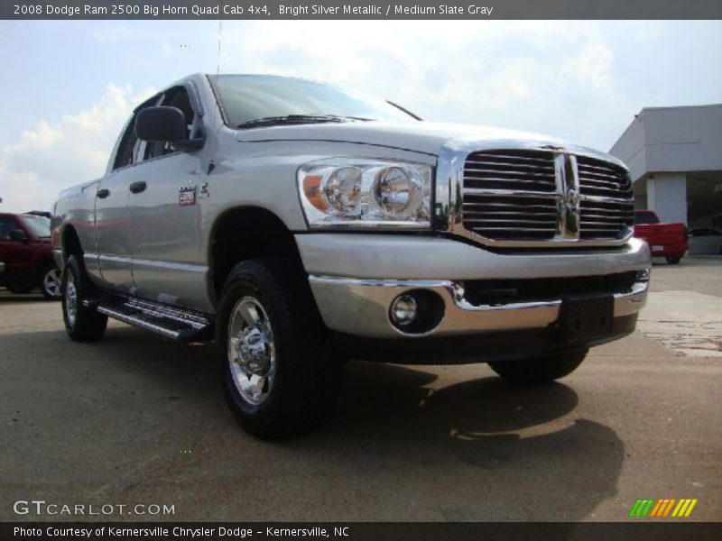 Bright Silver Metallic / Medium Slate Gray 2008 Dodge Ram 2500 Big Horn Quad Cab 4x4