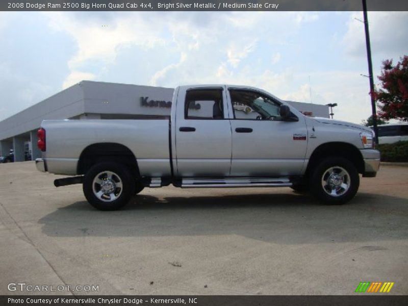 Bright Silver Metallic / Medium Slate Gray 2008 Dodge Ram 2500 Big Horn Quad Cab 4x4