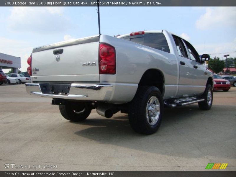 Bright Silver Metallic / Medium Slate Gray 2008 Dodge Ram 2500 Big Horn Quad Cab 4x4