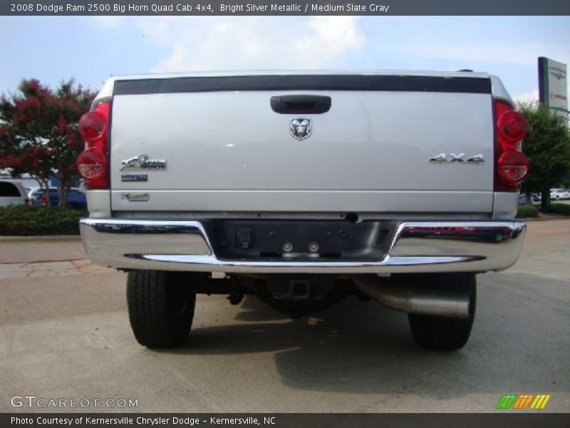 Bright Silver Metallic / Medium Slate Gray 2008 Dodge Ram 2500 Big Horn Quad Cab 4x4