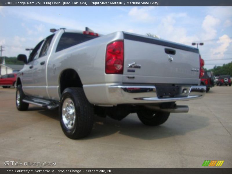 Bright Silver Metallic / Medium Slate Gray 2008 Dodge Ram 2500 Big Horn Quad Cab 4x4