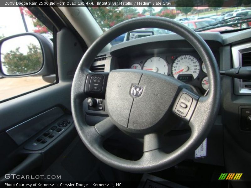 Bright Silver Metallic / Medium Slate Gray 2008 Dodge Ram 2500 Big Horn Quad Cab 4x4
