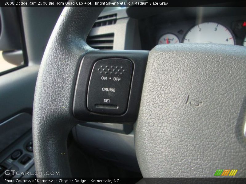 Bright Silver Metallic / Medium Slate Gray 2008 Dodge Ram 2500 Big Horn Quad Cab 4x4