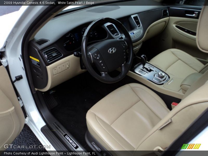  2009 Genesis 4.6 Sedan Beige Interior