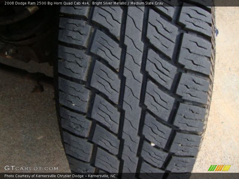 Bright Silver Metallic / Medium Slate Gray 2008 Dodge Ram 2500 Big Horn Quad Cab 4x4