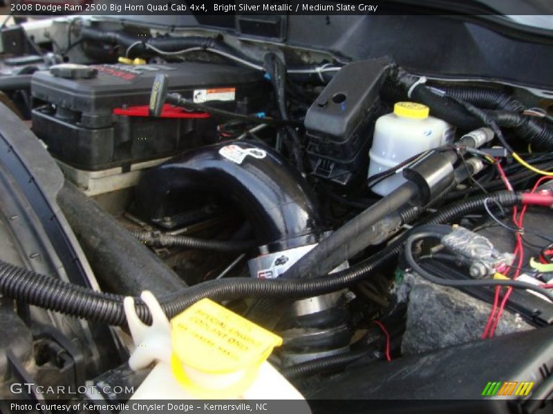 Bright Silver Metallic / Medium Slate Gray 2008 Dodge Ram 2500 Big Horn Quad Cab 4x4