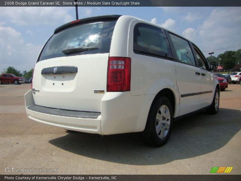 Stone White / Medium Slate Gray/Light Shale 2008 Dodge Grand Caravan SE
