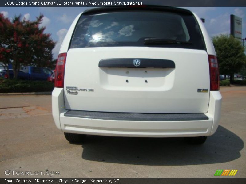 Stone White / Medium Slate Gray/Light Shale 2008 Dodge Grand Caravan SE