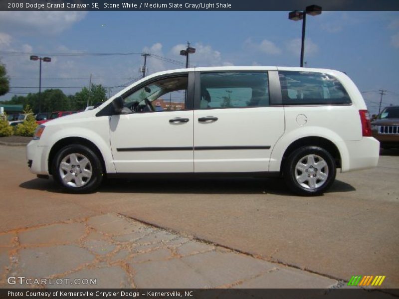 Stone White / Medium Slate Gray/Light Shale 2008 Dodge Grand Caravan SE